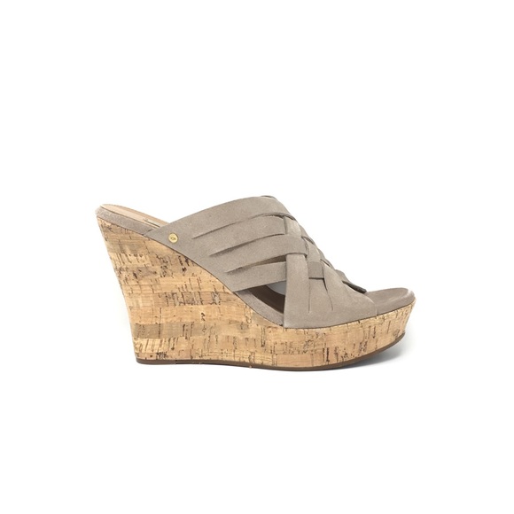 ugg ‘marta’ wedge slip on sandal - Picture 2 of 7